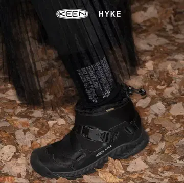새상품 KEEN x HYKE 콜라보 숏부츠 블랙 23.5cm