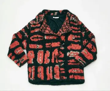 니트 더플 숏코트