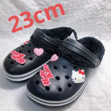 익명 미사용 새상품 산리오 헬로키티 퍼 샌들 23cm