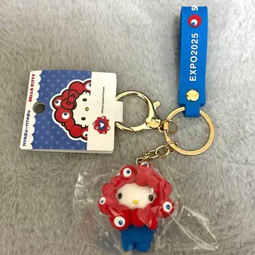 오사카 간사이 만박 미야쿠미야쿠 산리오 코스튬 키링 키티