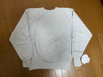 90s 챔피온 USA제 리버스 위브 그레이 무지 눈 없음 택 포함 XL