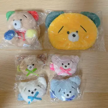 쿠즈미짱 봉제 인형 페이스 파우치 헤어 클립 가챠가챠