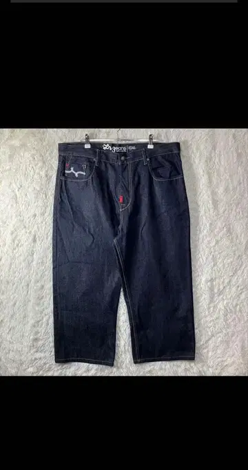 다크 데님 와이드 레그 팬츠 다크 네이비 컨디션 최상