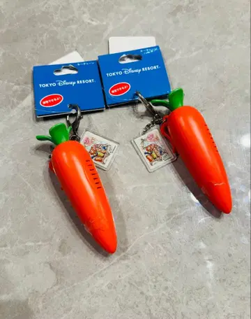 [ 새상품 미사용 ] 디즈니 리조트 주토피아 당근 키링 2개 세트
