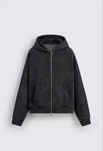 ZARA 워시 가공 지퍼 사양 후디