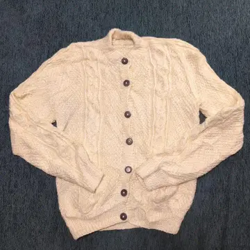 노르딕 니트 가디건 올 패턴 화이트