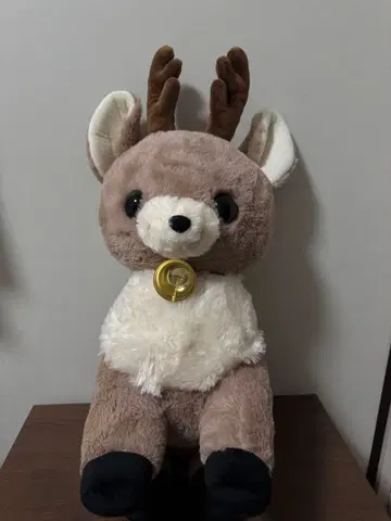 사슴 봉제 인형 약 35cm 방울 포함