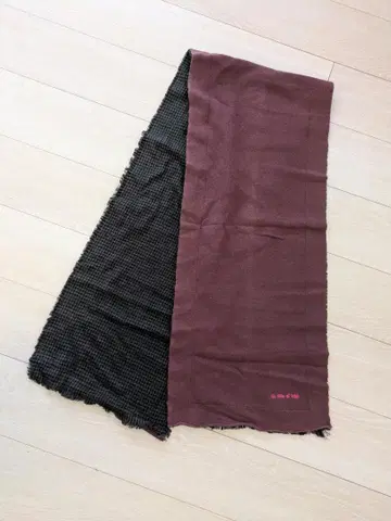 whiz limited 위즈 리미티드 스톨 머플러 체크 보르도