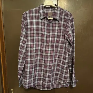 1회 착용 GAP 라이트 블루 & 퍼플 셔츠 L