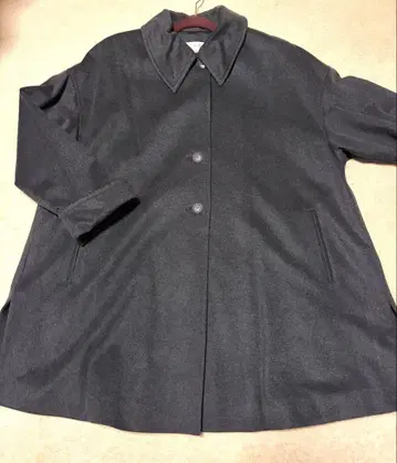 캐시미어 100 다크 그레이 하프 코트 20만