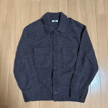 유니클로 유 라무 니트 자켓