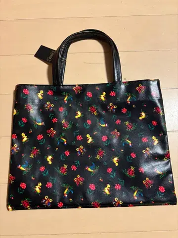 FEILER 꽃과 새 프린트 토트백