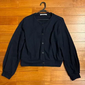 NIMES 네이비 버튼 가디건 사이즈 F