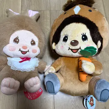 몬치치 Big 봉제 인형 2체 세트