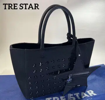 TRE STAR 트레스터 토트백 아메카지 스타 스터드 블랙