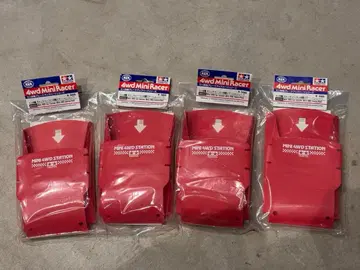 미니 사륜구동 캐처 레드 4개 세트