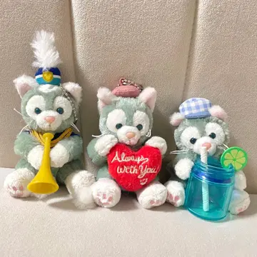 디즈니씨 젤라토니 봉제 인형 스트랩 3개 세트