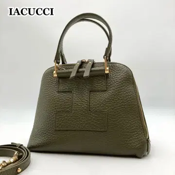 극미품 IACUCCI 기브리 MS 백 2way 알체 가죽 카키