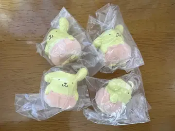 산리오 가챠가챠 폼폼푸딩 호박 팬츠 피규어 4개 세트