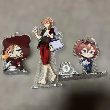 문호 스트레이독스 후지큐 극락탕 등 형태 3점 아크릴 스탠드 나카하라츄야