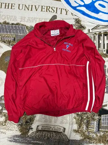 Majestic Athletic 빨간색 나일론 자켓