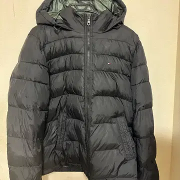 Tommy Hilfiger 블랙 다운 자켓 M