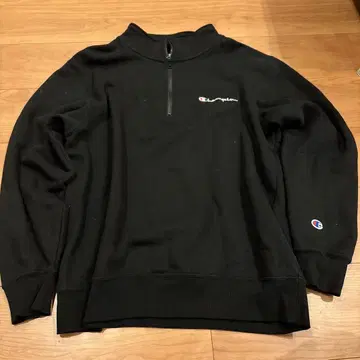 Champion 블랙 맨투맨 X-LARGE