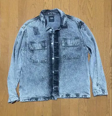 ZARA 그레이 데님 자켓 XL