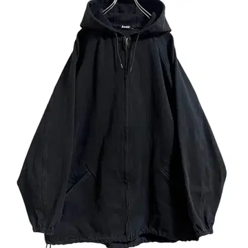 [ 새상품 ] kutir 덕 자켓 블랙 오버 사이즈 블랙 M