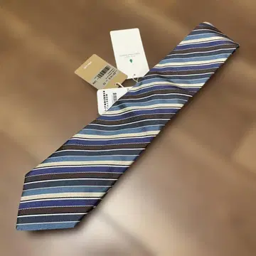 300 Altea 실크 넥타이 청갈색 스트라이프
