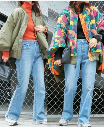 에신타 리버서블 블루종 카키