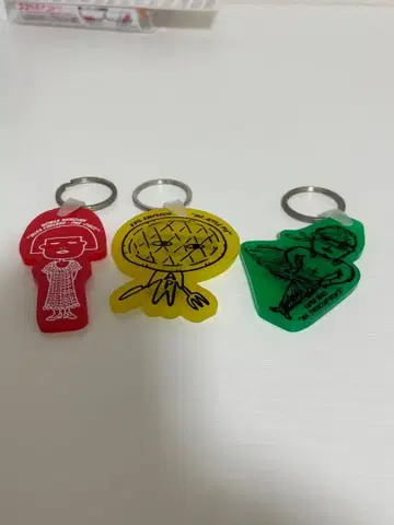 백 넘버 캐릭터형 키링 3개 세트