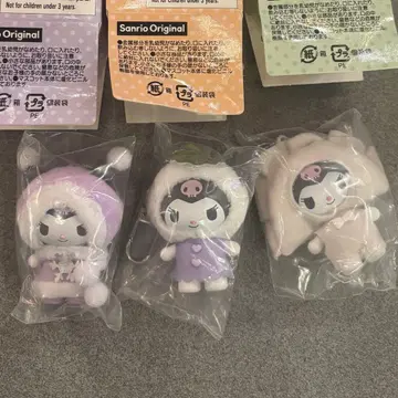 산리오 치비토모 쿠로미 3세트