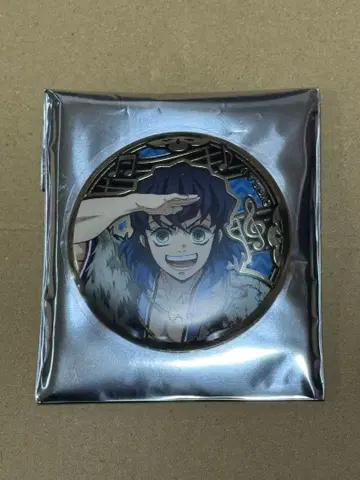 귀멸의 칼날 귀멸의 연주 유곽편 릴리프 메탈 캔뱃지 하시비라 이노스케