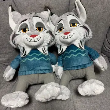 주토피아2 파우버트 FukuFuku V-BIG 봉제 인형 2개 세트