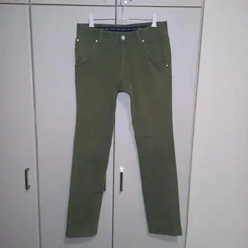 캘러웨이 올리브 그린 슬림핏 팬츠