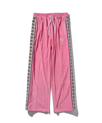 DUALISM 로고 사이드 라인 벨로아 트랙 팬츠