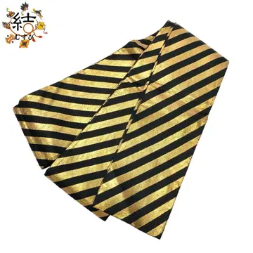 MO-3601 남성용 오비 춤 사선 패턴 블랙 컬러 금실