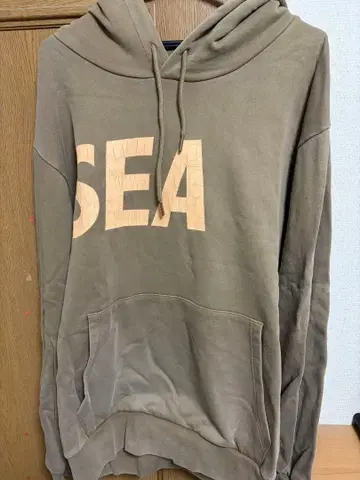 WIND AND SEA 카키 후디 M 사이즈