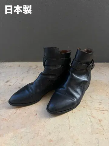 일본제 22.5cm 가죽 숏부츠