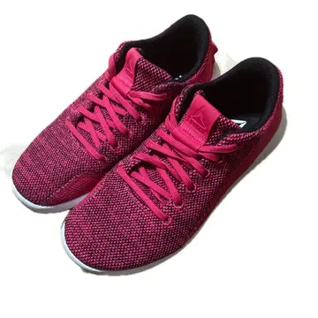 리복 핑크 빨간색 스니커즈