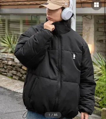 U.S. POLO ASSN. 오버 사이즈 스탠드 패딩 자켓 L