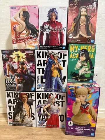 애니메이션 캐릭터 피규어 세트 9체