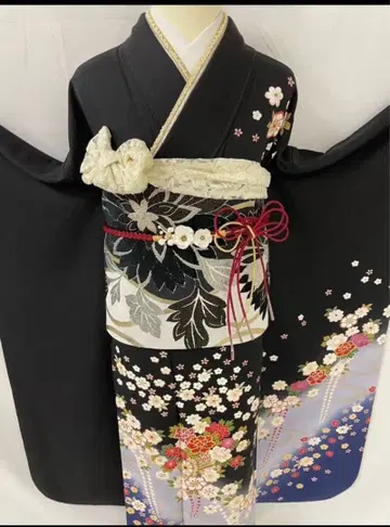 [ WA-Modern ] 순수 실크 후리소데 단품