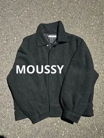 MOUSSY 블랙 자켓 퀼팅 라이너 포함 남성용 여성용