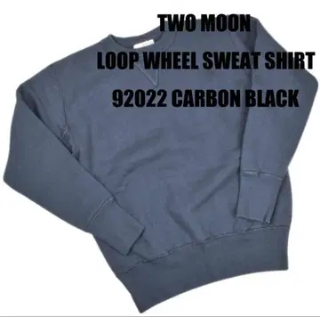 투문 TwoMoon 양V 맨투맨 M 92022 카본 블랙