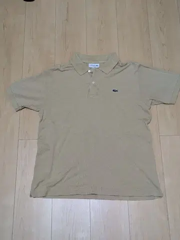 [ LACOSTE ] 남성용 피케 셔츠 베이지 L 사이즈