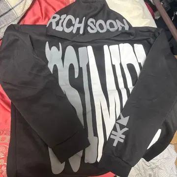 RICH SOON 그래픽 후드티 블랙