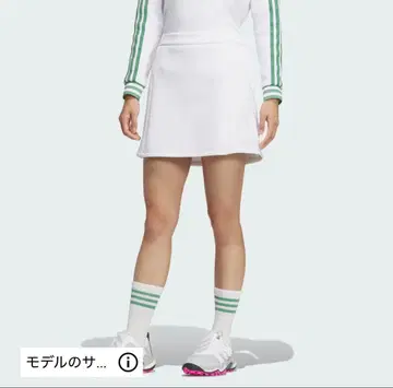 [ 새상품급 ] 아디다스 골프 종이 니트 스커트 화이트