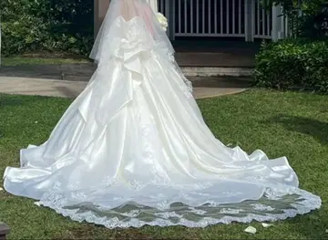 TuNoah wedding 롱 베일 숏 그로브 세트